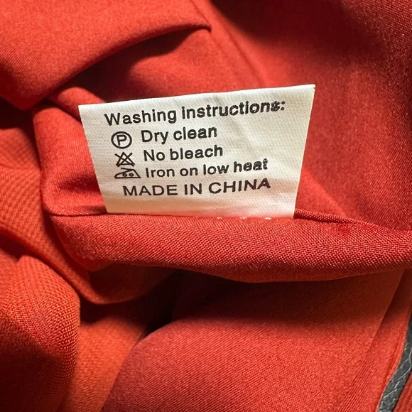 NWT, Elegant Red / Copper Color Maxi Dress - Picture 8 of 10